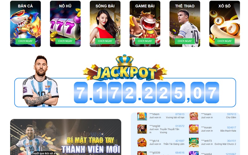 Kho game hấp dẫn có tại 777Vin